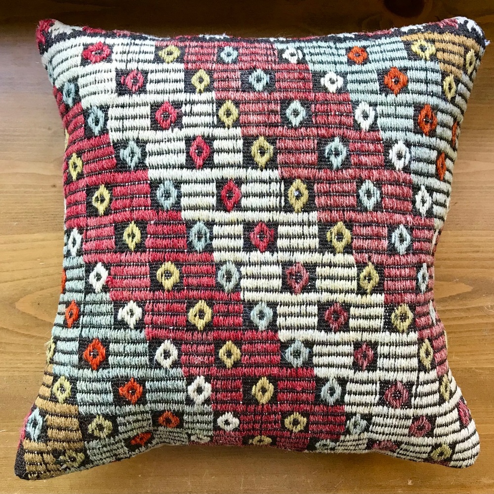 Handmade Turkish Wool  Pillow 20" x 20" Cover